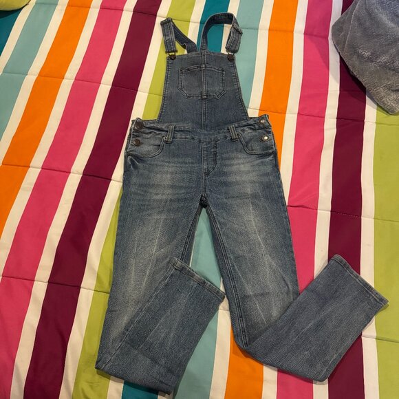 Cherokee Denim - Cherokee Classic Medium Wash Denim Overalls – Adjustable Straps – Size L